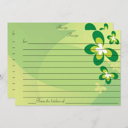 レシピカード (正面/裏面)