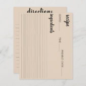 レシピカード (正面/裏面)