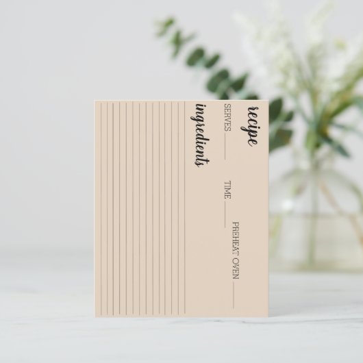 レシピカード (スタンド正面)