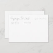 レシピカード |お客様のレシピ |gr (正面/裏面)