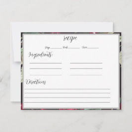 レシピカード(さくらんぼの背景)