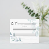 レシピカード |ほこりっぽい青い水色ユーカリ (スタンド正面)