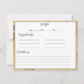 レシピカード（ハニカム背景付き） (正面)