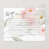 レシピカード |パステルピンクフローラブーケ (正面)