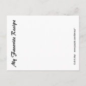 レシピカード – ピーマン ポストカード (裏面)