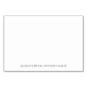 レシピカード-ブライダルシャワーレシピ- 素朴 テーブルナンバー (裏面)