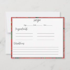 レシピカード（ホット・チリー付き）