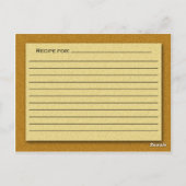 レシピカード ポストカード (裏面)
