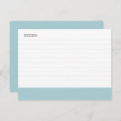 レシピカード ポストカード (正面/裏面)