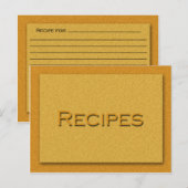 レシピカード ポストカード (正面/裏面)