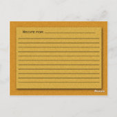 レシピカード ポストカード (裏面)