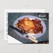 レシピカード – ローストチキン ポストカード (正面/裏面)