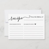 レシピカード 招待状 (正面)