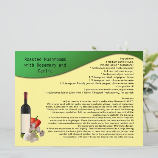 レシピカード 招待状 (スタンド正面)