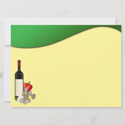 レシピカード 招待状 (裏面)