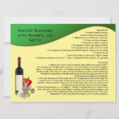 レシピカード 招待状 (正面)