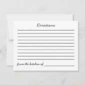 レシピカード 招待状 (裏面)