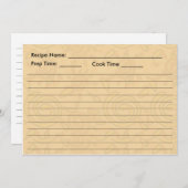 レシピカード – 旋回した太陽 招待状 (正面/裏面)