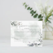 レシピカード |水素朴色ほこりっぽい緑 (スタンド正面)