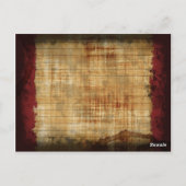 レシピカード – 汚れのある古い ポストカード (裏面)