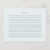 レシピカード |金ゴールドとティール(緑がかった色)のマーリーインク (裏面)