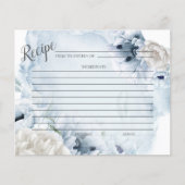 レシピカード |青素朴色の水色 (正面)