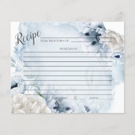 レシピカード |青素朴色の水色