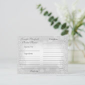 レシピカード | Silver Elegance インビテーションポストカード (スタンド正面)