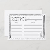 レシピカー結婚ドのエンクロージャカード エンクロージャーカード (正面/裏面)