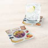  レシピガラスコースター ガラスコースター (アングル)