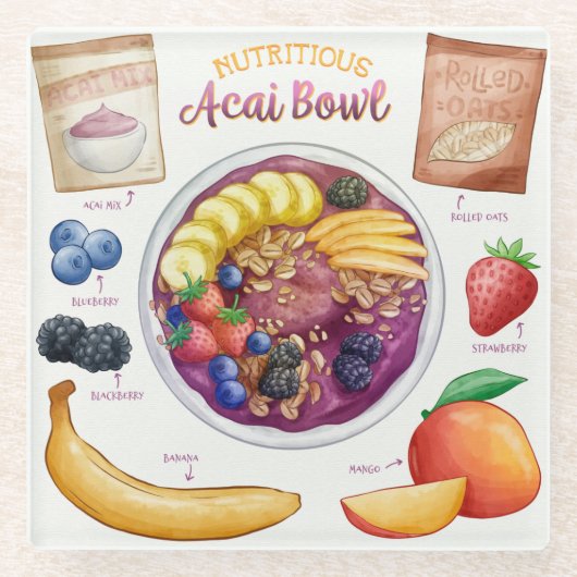  レシピガラスコースター ガラスコースター (正面)