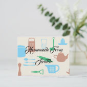 レシピキッチンシェフフードディナーデスティニーの運命 ポストカード (スタンド正面)