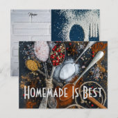 レシピキッチンシェフフードディナーデスティニーの運命 ポストカード (正面/裏面)