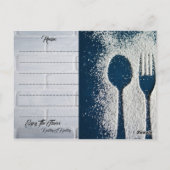 レシピキッチンシェフフードディナーデスティニーの運命 ポストカード (裏面)