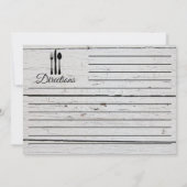 レシピキッチンディッシュ裏地具白木 招待状 (裏面)