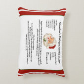 レシピキープサクリスマクラシックスサンタクロース アクセントクッション (裏面(縦))