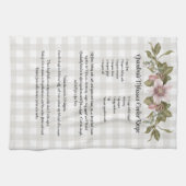 レシピキープサクリスマスククッキーファームハウスフローラ キッチンタオル (横)