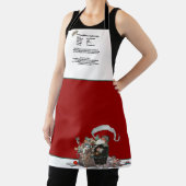 レシピキープサケレッドクリスマスヴィンテージサンタクロース エプロン (インサイチュ)