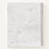 レシピクックブックオーガナイザー素朴ウッド ノートブック (裏面)