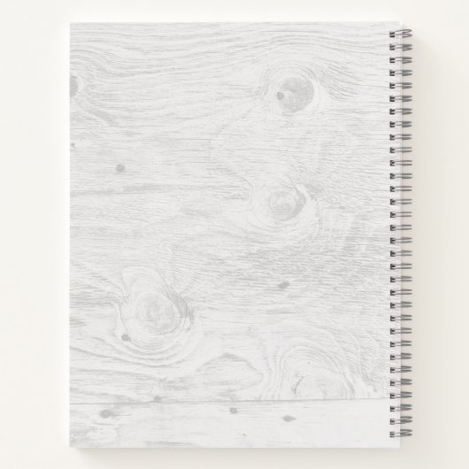 レシピクックブックオーガナイザー素朴ウッド ノートブック (裏面)