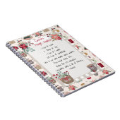 レシピクックブックパターンクリスマスファミリー ノートブック (右側)