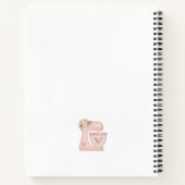 レシピクックブックピンクケーキミキサーベーカリー ノートブック (裏面)