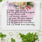 レシピクラシックエグノグキッチンタオル キッチンタオル (折り畳み)