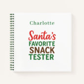 レシピクリスマス引用文スナックテスター名 ノートブック (正面)