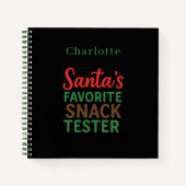 レシピクリスマス引用文スナックテスター名 ノートブック (正面)
