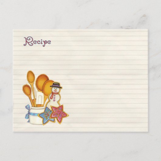 レシピクリスマスcookie シーズンポストカード (正面)