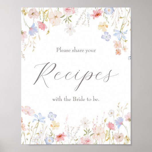 レシピサイン、レシピポスター、共有レシピ ポスター (正面)