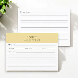 レシピシモダンートシンプルエレガント エンクロージャーカード