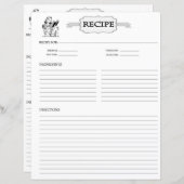 レシピシート (正面/裏面)