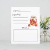 レシピジャム用の苺ブックページ (スタンド正面)